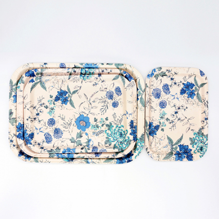 무광 멜라민 직사각 쟁반 (가든) 4P #3