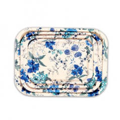 무광 멜라민 직사각 쟁반 (가든) 4P