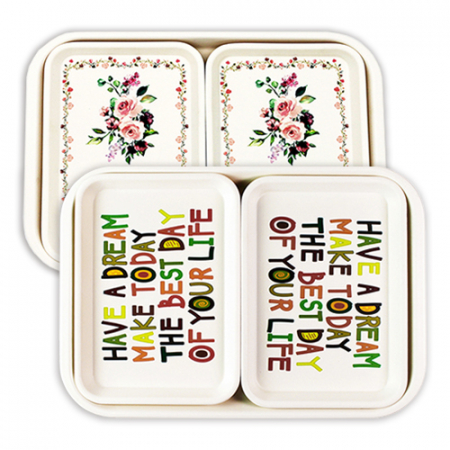 무광멜라민 직쟁반 3P #2