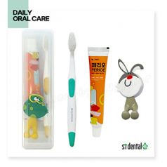 LG칫솔 페리오 칫솔치약세트 캐릭터칫솔걸이