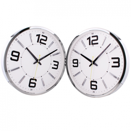 포드 크롬 무소음 벽시계 JS-3509 #4