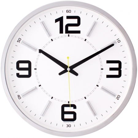 포드 크롬 무소음 벽시계 JS-3509 #2