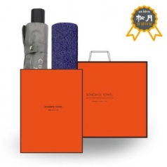 송월 우산+타올 O.G 세트 (송월 3단 뉴폰지 우산 + 170g 40수 타올세트)