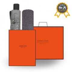 송월 매직 3단 폰지 우산 + S,W 빌라 타올 O.G 세트 7