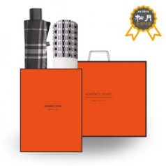 송월 SWU 3단 모던 체크 우산 + 송월 H.C 톤 타올 O.G 세트 58