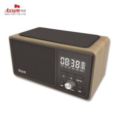 액센 7in1 블루투스 시계 스피커 무선충전기 BS50