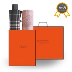 송월 S.W 3단 모던 체크 우산 + 송월 A.B 프라임 타올 O.G세트96