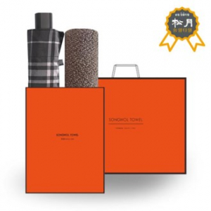 송월 S.W 모던 체크 우산 + 송월 S.W 뉴 명품 타올 O.G세트 87