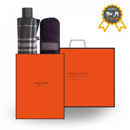 송월 S.W 3단 모던 체크 우산 + 송월 S.W 노을 타올 O.G세트84 #2