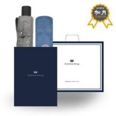 송월 C.M 3단 폰지 우산 + 송월 C.M 센치 타올 세트 1 베이직