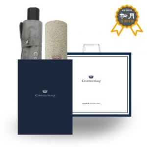 송월 C.M 3단 폰지 우산 + 송월 C.M 그래픽스 타올 세트 6