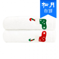 [송월타올] 스노우 크리스마스 타올 1매 s