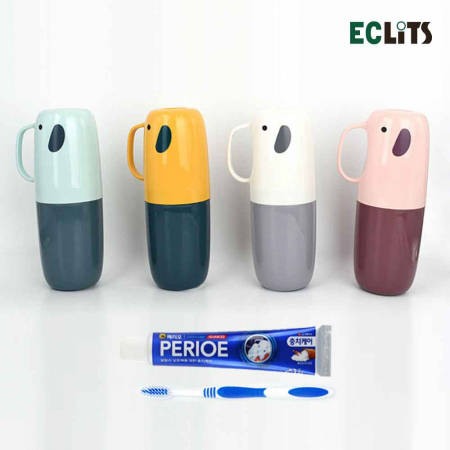 휴대용 코끼리 칫솔통 칫솔 페리오 치약 세트 #2