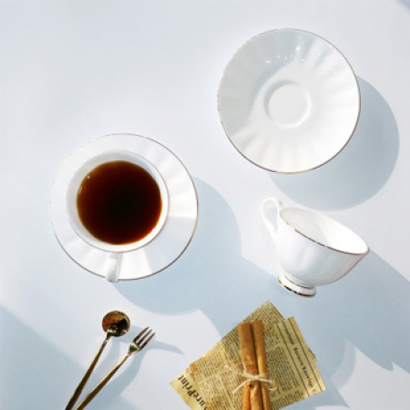 본차이나 앤틱 골드라인 2인 커피잔 세트 #2