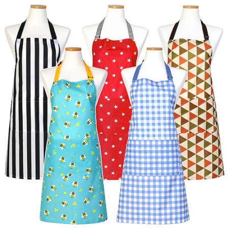 카페 바리스타 업소용 서빙 버클 목끈형 패턴 방수 앞치마 (대) [국내 제작] #2