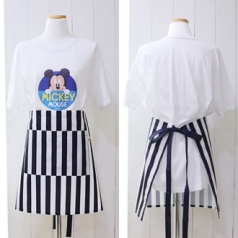 카페 바리스타 업소용 서빙 스트라이프 방수 허리 앞치마 (대) [국내 제작]