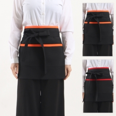 라인 미니 허리 앞치마, 남자 여자 단체 식당