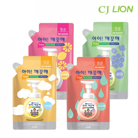 라이온 아이깨끗해 거품형 (리필) 레몬200ml / 청포드200ml / 모이스처200ml / 순200ml #2