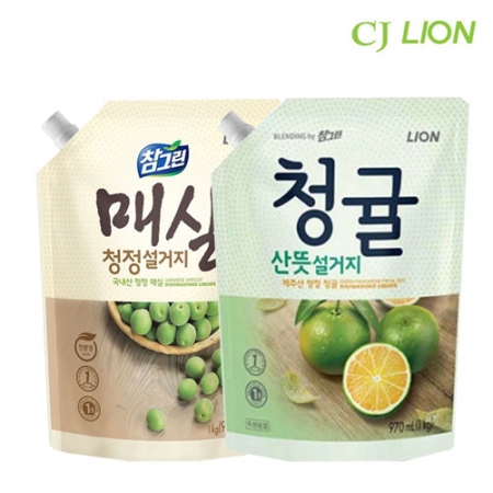 라이온 참그린 순수발표 곡물 주방세제 1kg #2