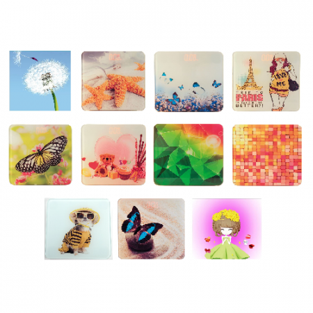 LED 디지털 강화유리 디자인 체중계 (온도기능 내장) #2