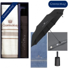 송월 CM 3단폰 (MJ) 지 바이어스 우산+cm센치40 타올