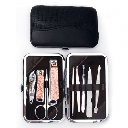 사각 미용 네일세트 9P (고급 금색 손톱깍이) #2