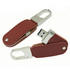 아트텍 가죽 케이스 고리형 USB 풍성 메모리 CA185