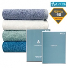 [송월타올] 항균 유니크 170g 30수 타올 1매+항균 패키지