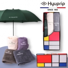 협립 2단 베이직 자동 우산 1P+호텔 170 타올 2P 세트