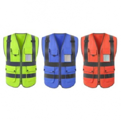 에코라이프 빅포켓 최신 야광 필수 안전조끼 CAH304