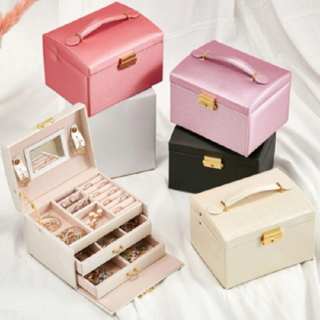 에코라이프 보석함 최신 쥬얼리 액세서리 귀걸이 반지 풍성 보관함 CAH313 #2