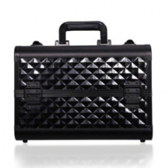 에코라이프 캐리어 하드케이스, 다이아몬드 최신 슬라이딩 타입 메이크업 전문가 가방 알루미늄 하드 케이스 필수 대용량 CAH314