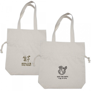 드림 복주머니 에코백(미색) - 대