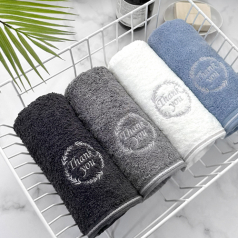 [송월타올] 땡큐 190g 뱀부얀 타올 3매 선물세트 // 쇼핑백