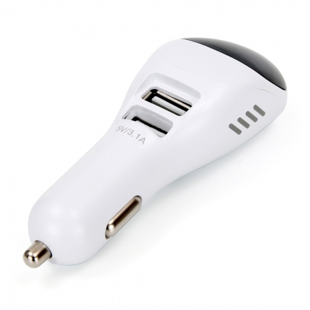 바이탭 차량용 USB 충전기 겸용 음이온 공기청정기 화이트 #2