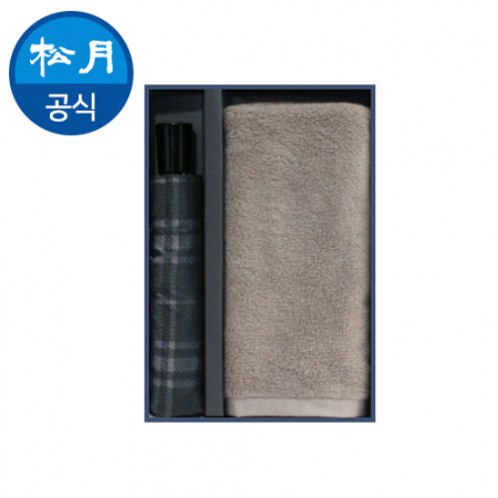 송월 타올 우산세트 26 (3단 모던체크 우산1 + 뉴컬러 무지40 타올1) #2