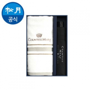 송월 타올 우산세트 23 (CM 3단 폰지 우산1 + CM 센치40 타올1)