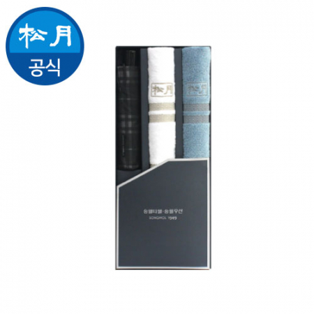 송월 타올우산세트 12 (3단 모던체크 우산1 + 노을40 타올2) #2