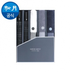 송월 타올우산세트 05 (2단 모던체크 우산2+호텔컬렉션 톤40 타올3)