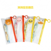 카카오 프렌즈 지우개 세트A ( 노크 볼펜+샤프+지우개)