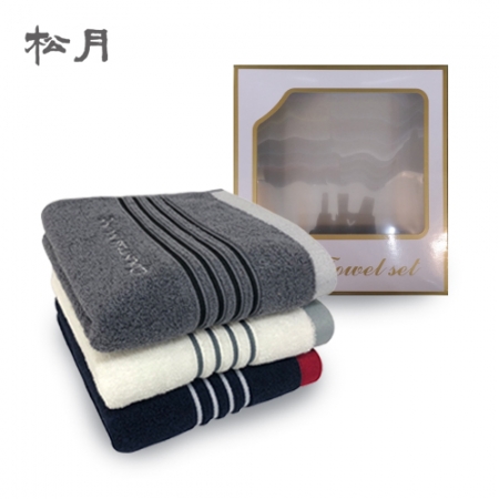 [송월타올] 카운테스마라 콰트로 세면타올 3매입 세트 #2