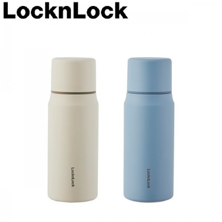 락앤락 1486 마망컵 보온병 355ml 원터치 캡형 블루, 베이지 #2