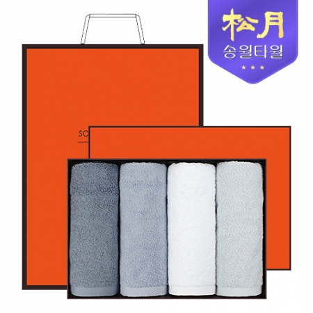 [송월타올]호텔용 블랙라벨 170g 4P 타올세트, 호텔타올 #2