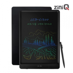 지니큐 LCD-C1200 컬러 글씨 Color 전자 노트 전자 보드 메모 패드 메모장 낙서장 드로잉 패드