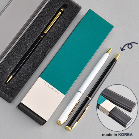 블랙 노바 금속 볼펜 (프리미엄 슬림 케이스) #2