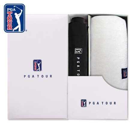 PGA 3단 수동 리플렉티브 우산 + 260g 코마사 타올세트 #2