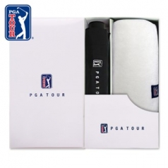 PGA 3단 수동 리플렉티브 우산 + 260g 코마사 타올세트