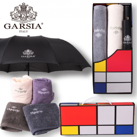 가르시아 2단 심플우산1P+협립 호텔170 타올2P- 세트 #2