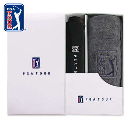 PGA 3단 수동 리플렉티브 우산 + 190g 호텔타올세트 #2