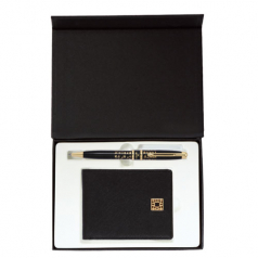 훈민정음 볼펜 완자문 소가죽 반지갑 외국인선물